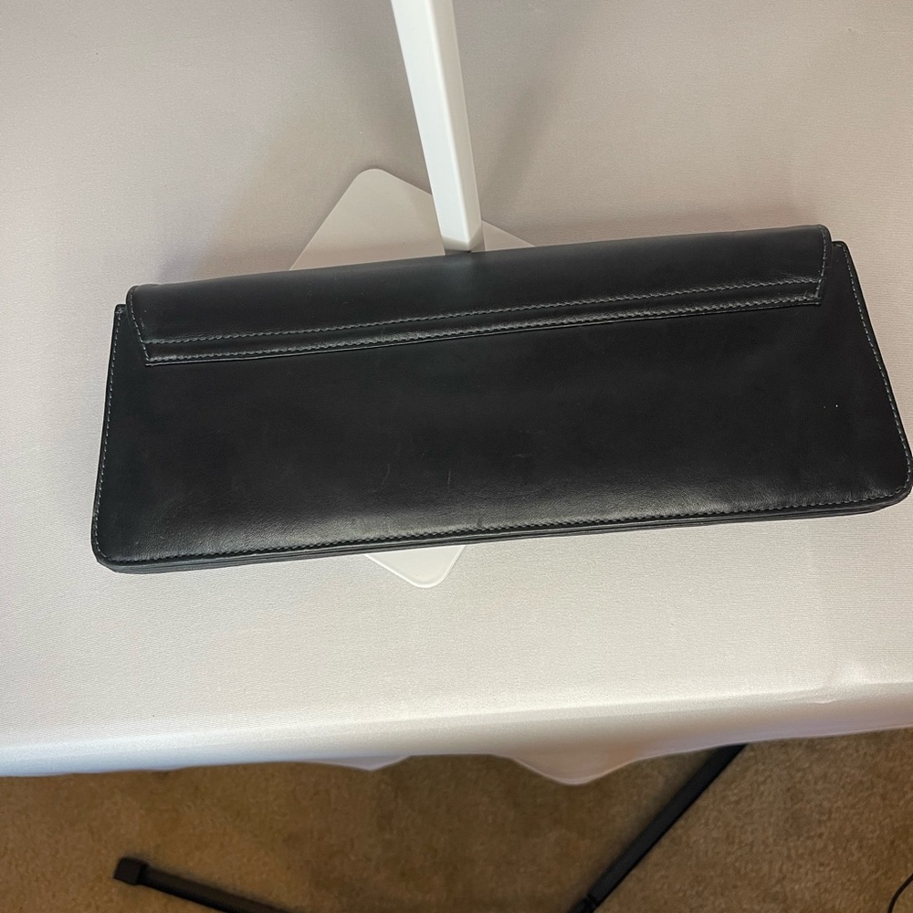 Black Leather Clutch - Picture 4 of 5